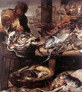 SNYDERS, Frans The Fishmonger Spain oil painting artist